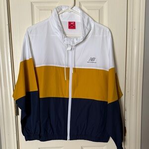 New Balance White, Yellow, and Navy Jacket